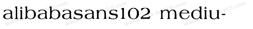 alibabasans102 mediu字体转换